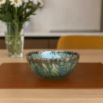 Handcrafted Ceramic Bowl – Ocean Wave Glaze
