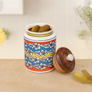 RNS-0643 red ceramic jar product image